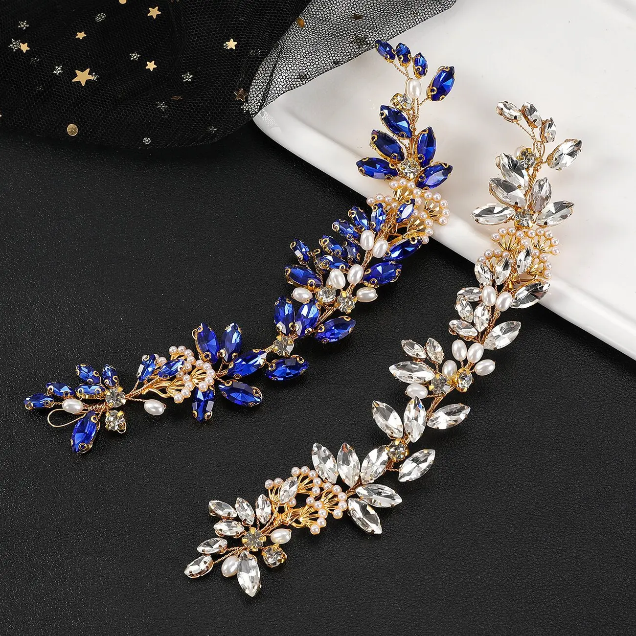 

Fashion Women Rhinestone Headband Women Wedding Bridal Crystal Hair Band Bride Tiara Hairbands Head Chain Accessories Gift