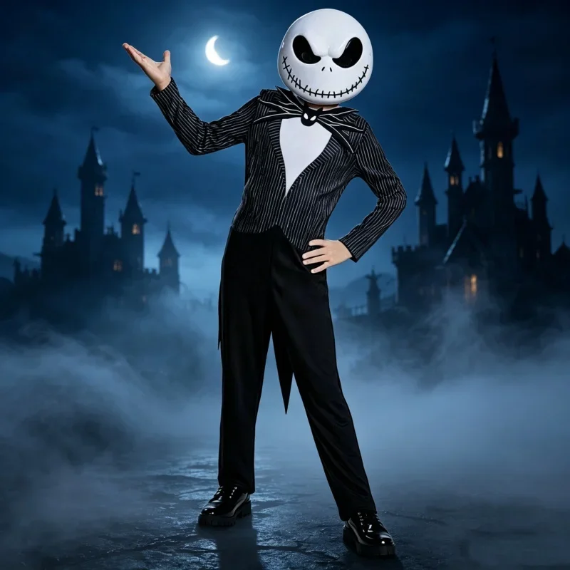 Cosplay Accessories Sets The Nightmare Before Fancy Dress Suit, Anime Role Play Costume for Costume Party & Stage Performance