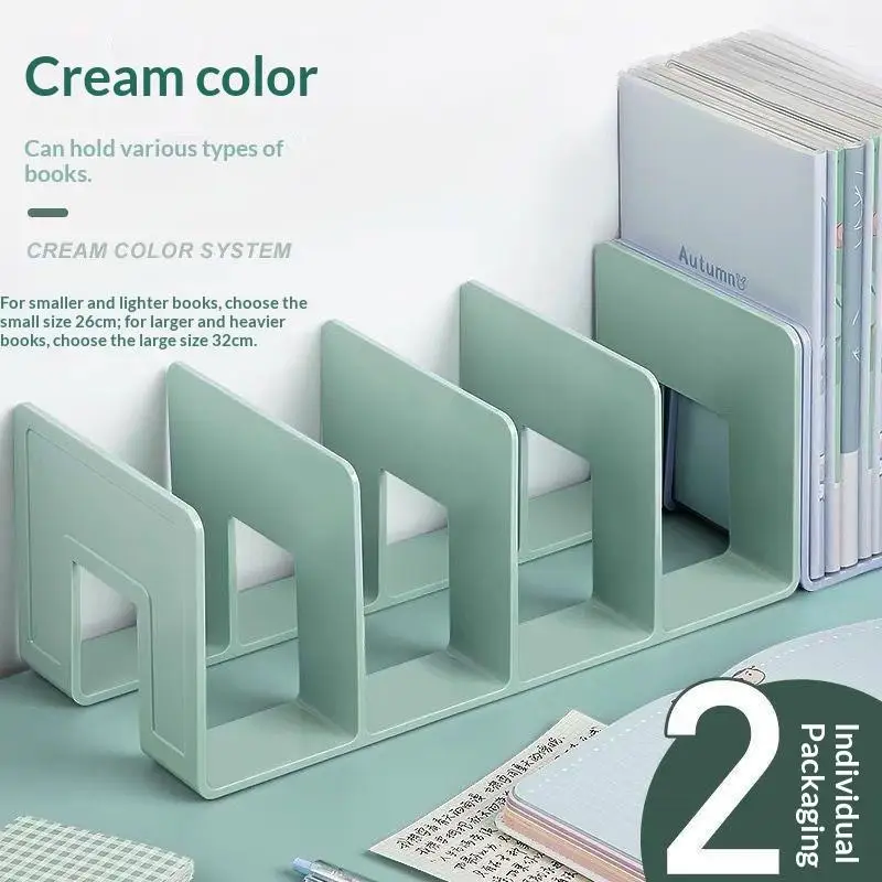 #Bookends Multi-Function Book Storage Anti-Slip Desktop Organizer Stand for Magazines Files Suitable for Home Office Dorm Use