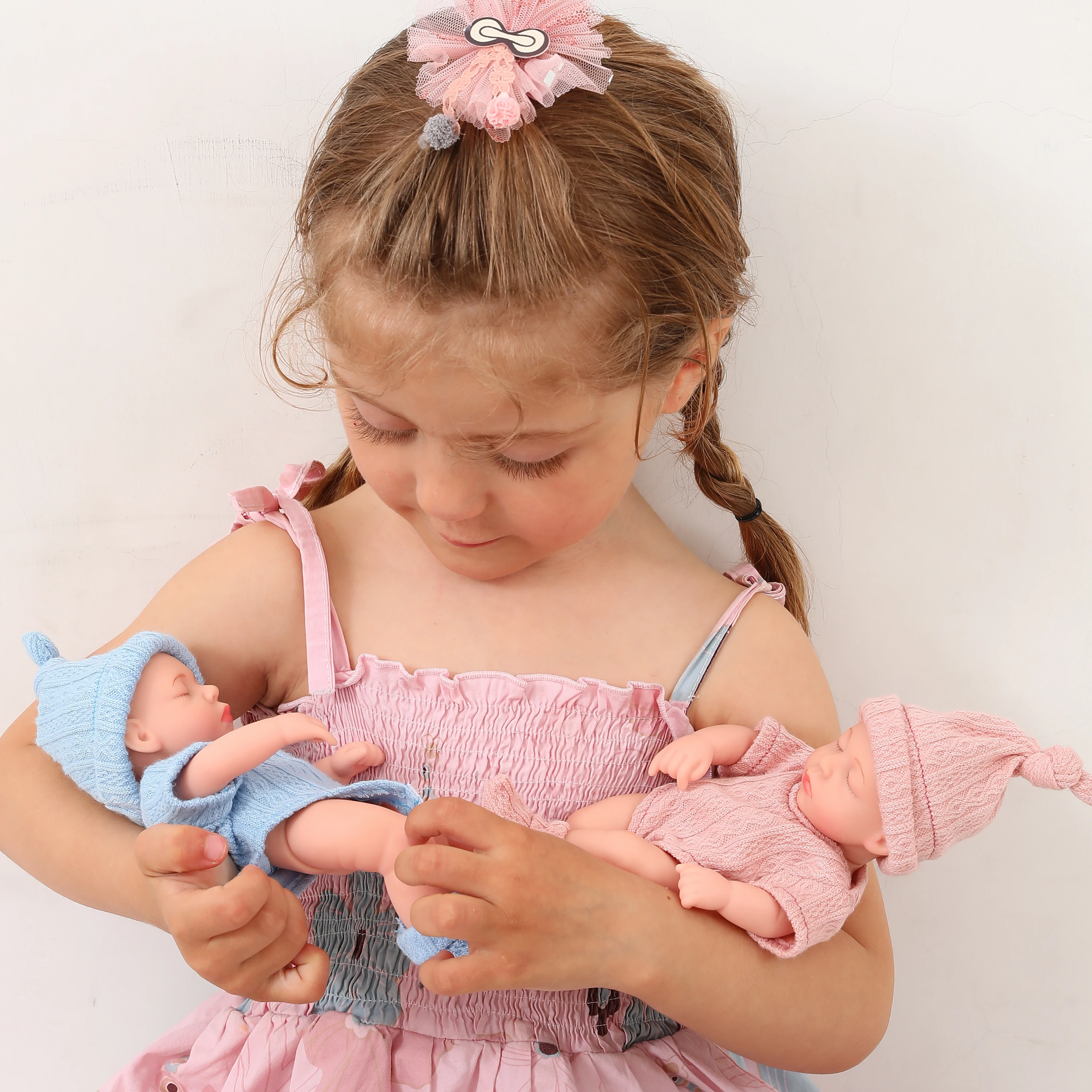 26 Designs Mini 20cm/8in Reborn Doll with Sleepwear Realistic Full Body Silicone Vinyl Doll Gift for Girls Cute Baby Doll