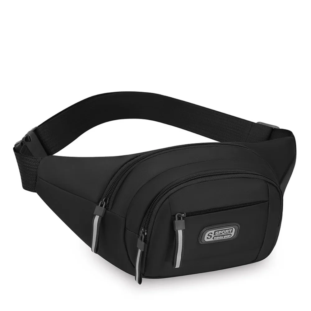 Multi-layer Storage Mobile Waist Bag Large Capacity Wear-resistant Men Chest Bag Adjustable Strap Multi Functional