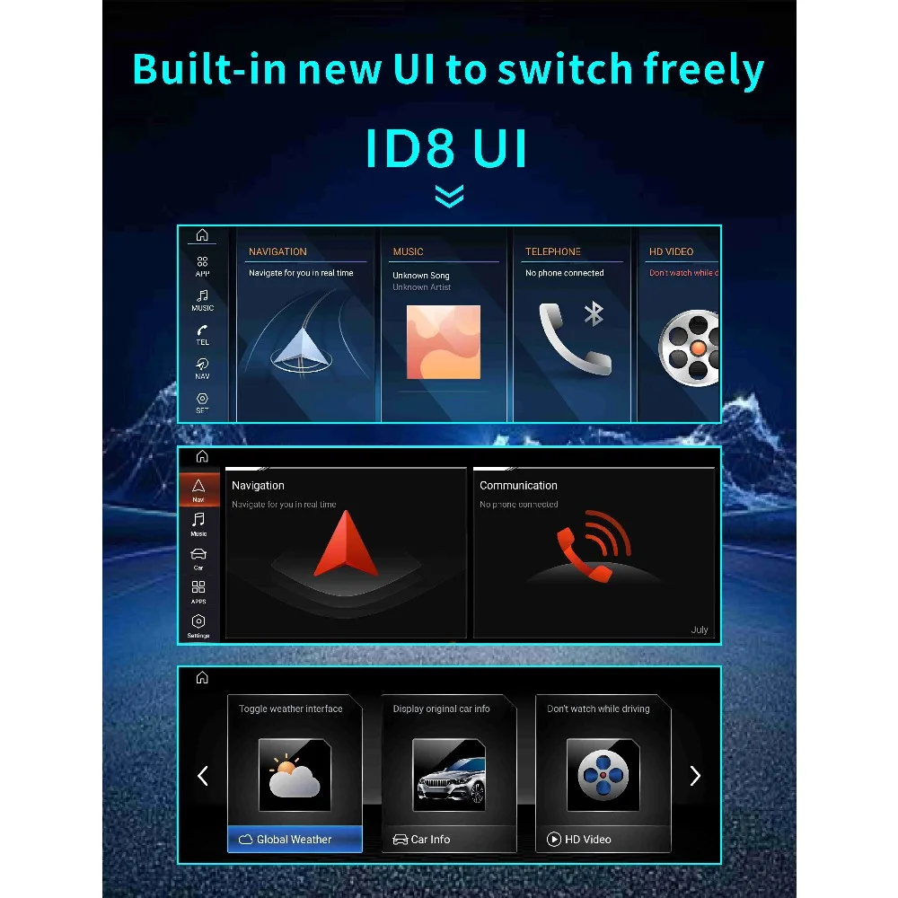 10.25-inch New Qualcomm 680 Android System Wireless Carplay AUTO ForB M W3 4series F30F31F32 F33 Car Video Player GPS Car Radio