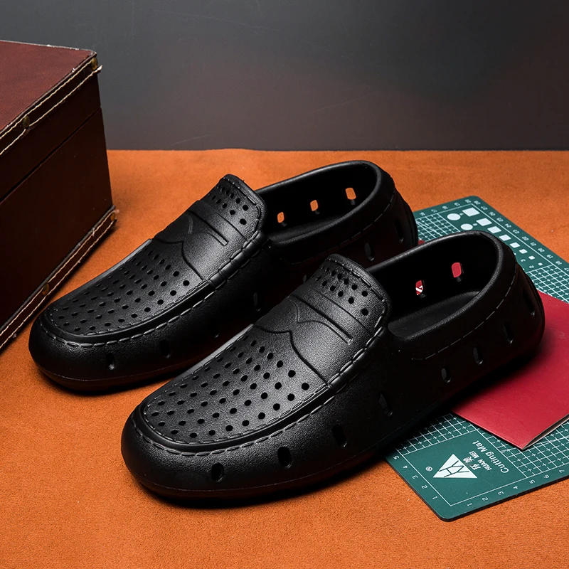 

Men's Sandals Summer Comfortable Men Loafers Non Slip Driving Shoes Casual Beach Shoes Eva Slippers Slip on Man Shoes
