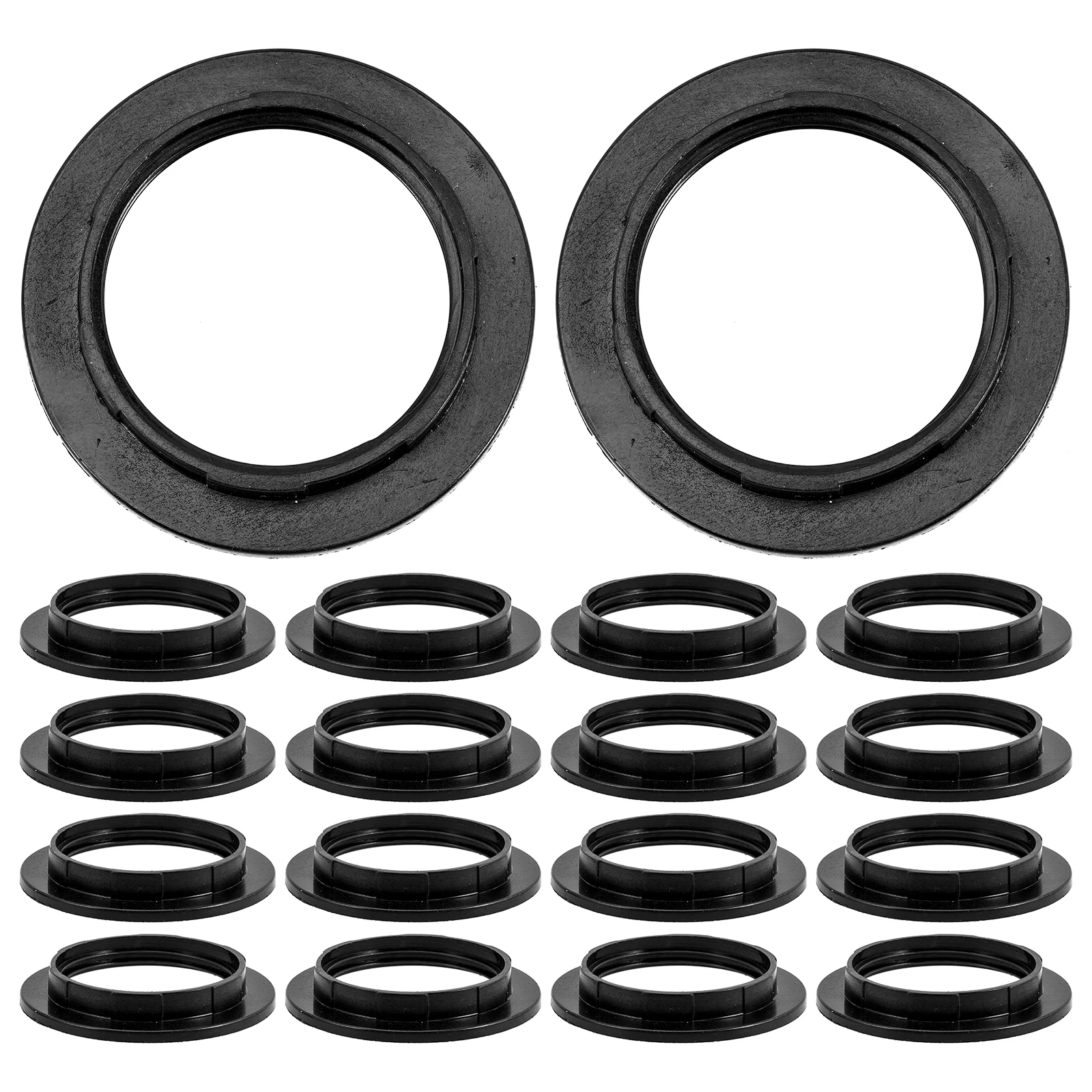 

20pcs Lamp Shade Ring E27 Replacement Holder Durable Plastic For Table Floor Lamp Chandelier Pendant Ceiling Lights Repair Kit