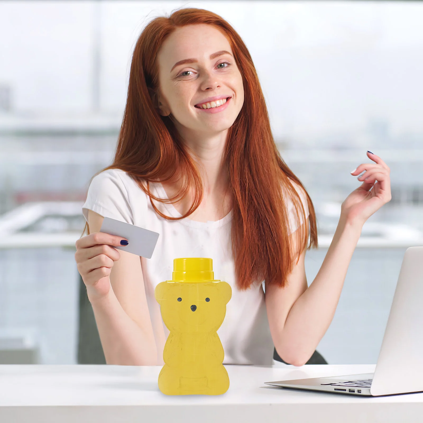 

6Pcs Clear Bear Beverage Bottles Plastic Drinking Bottles Transparent Sealed Lid Ideal for Juice Milk Yogurt Storage