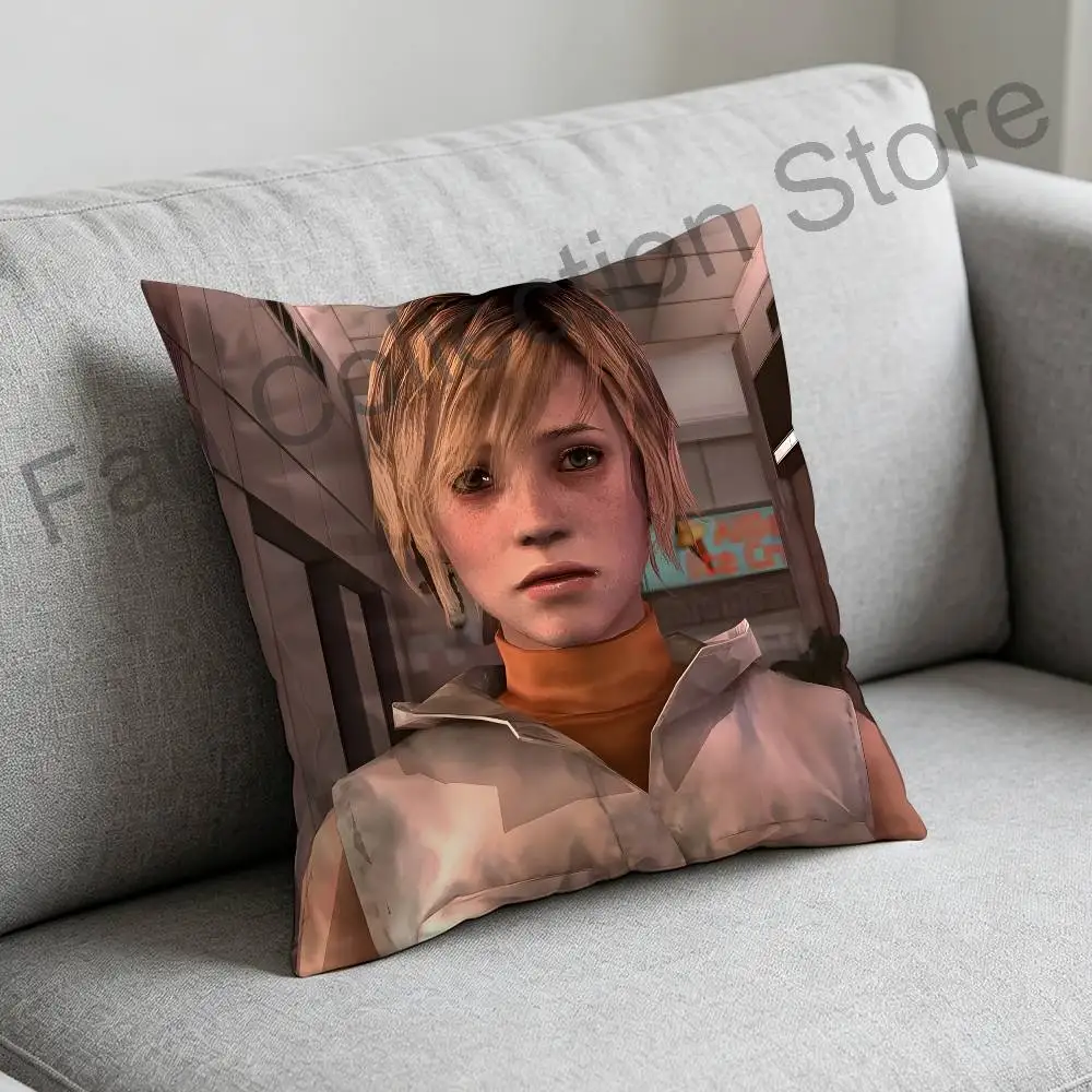 S-Silent Hill Heather Mason Anime Celebrity Merchandise All-Match Printed Pillow Case Sofa Car Office Room Decoration Protector