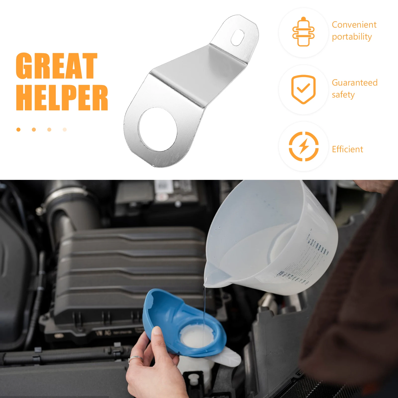 

Water Tank Bracket Radiator Mount Aluminum Alloy Lightweight Durable Universal Mounting Kit Car Accessories Fits Various Models