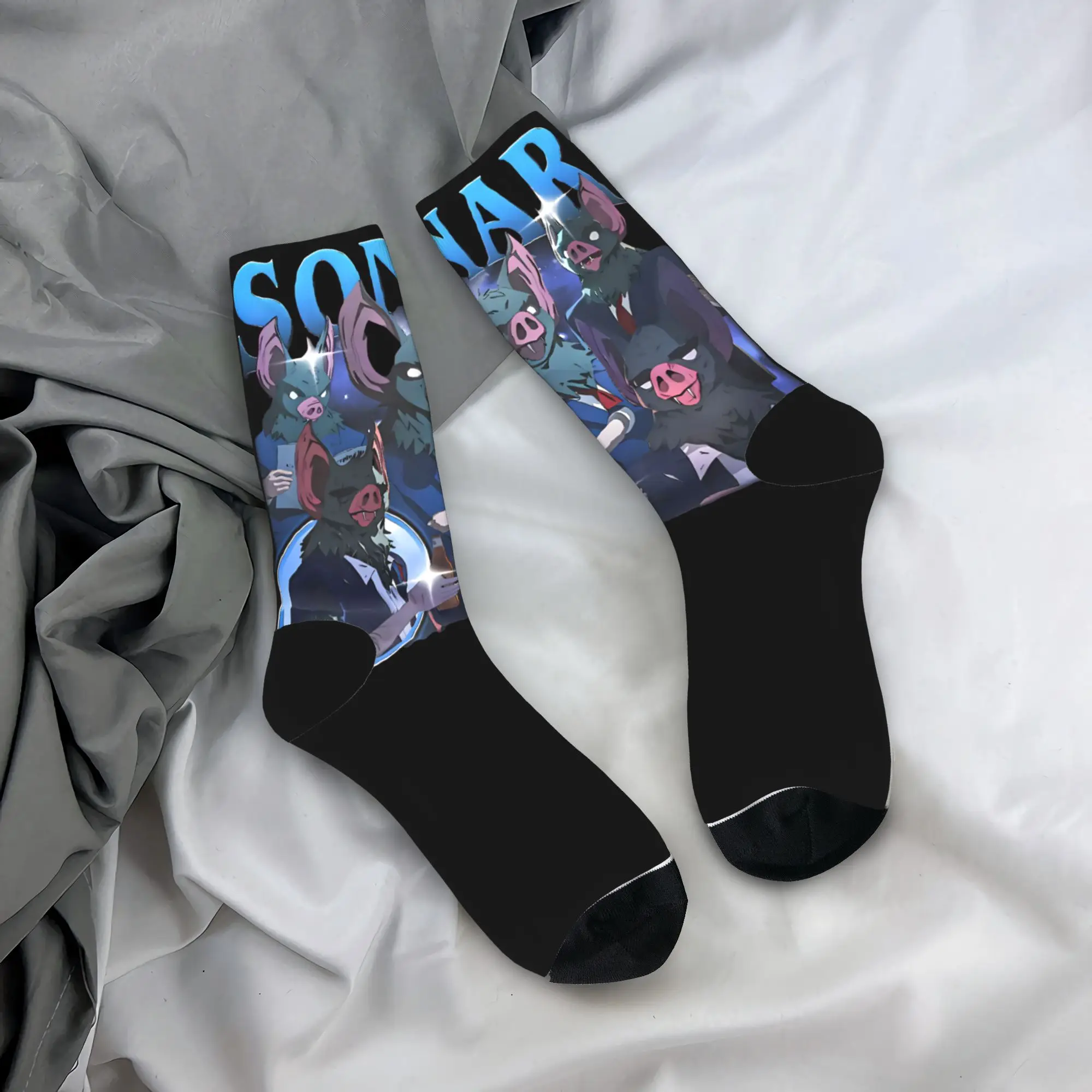 Dispatch Game Socks  Pattern Stockings Anti Bacterial Men Socks Breathable Winter Casual Skateboard Socks