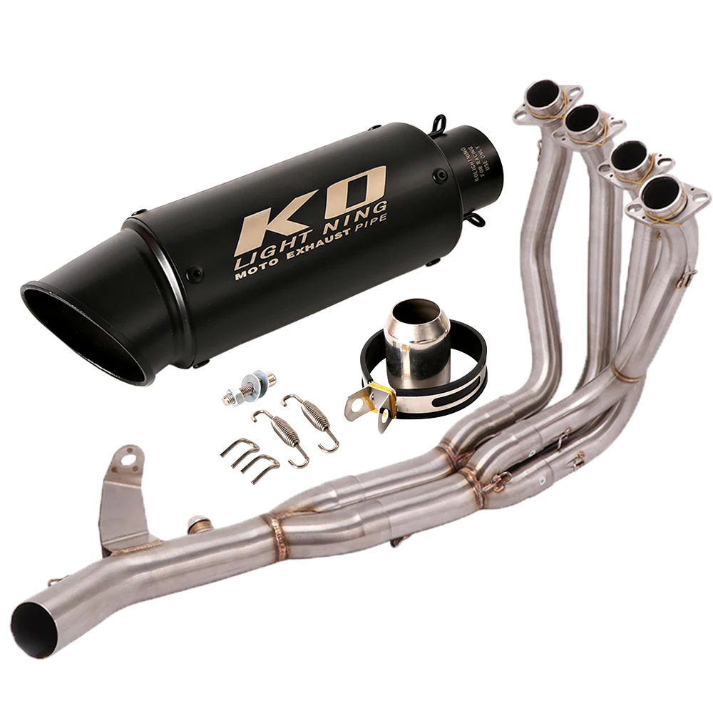 Motorrad-Auspuffanlage 51 mm Edelstahl-Krümmerrohr-Schalldämpfer mit DB Killer Slip On für Kawasaki Z900RS 2025