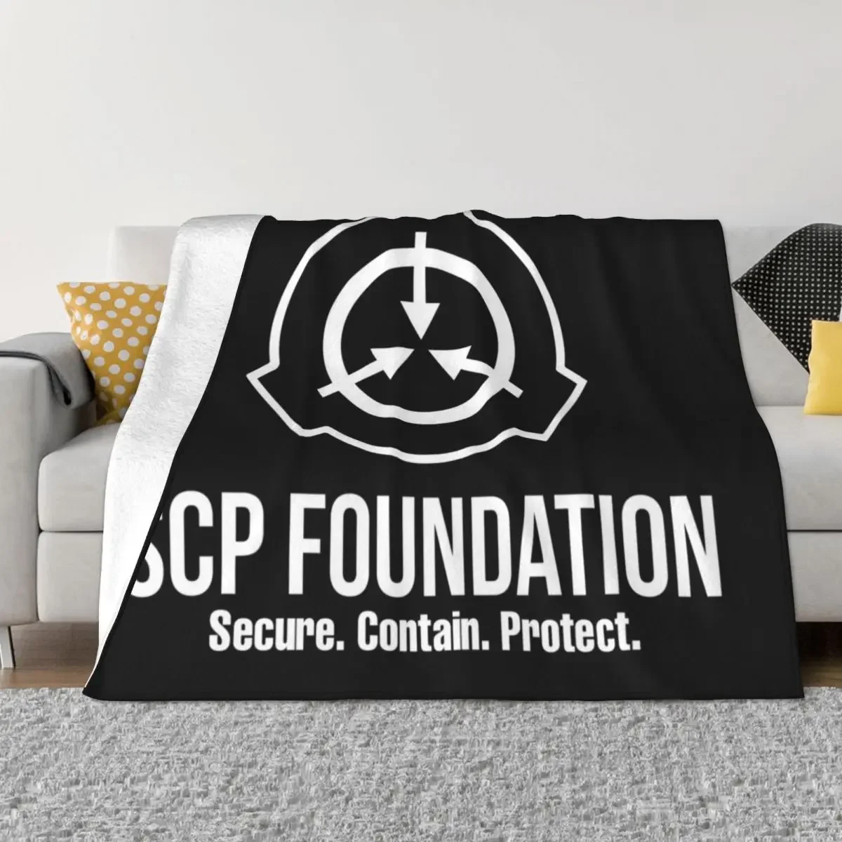 

SCP Foundation Secure Contain Protect Throw Blanket Multi-Purpose Sofa Quilt Blankets