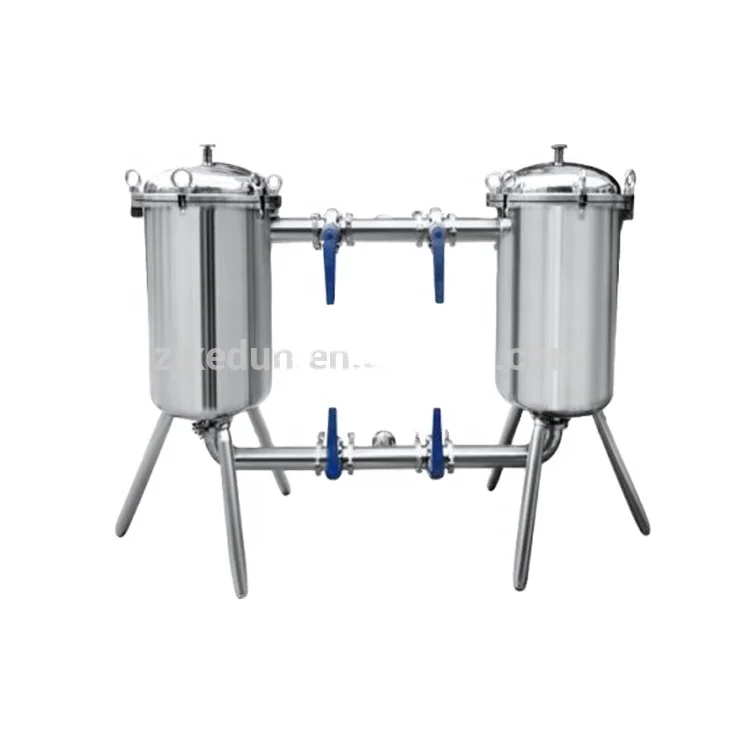 

2023 high quality stainless steel 304 cartridge type sanitary dual filtration system filter