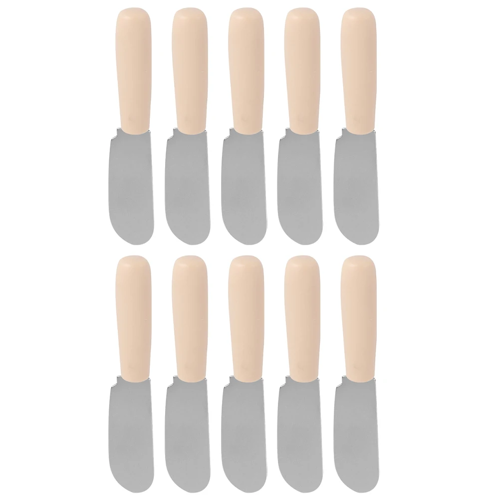 

10 Pcs Steel Cream Spatula Butter Kitchen Essentials Spreaders Small Cheese Knives Baking Tools Kitchen Essentials