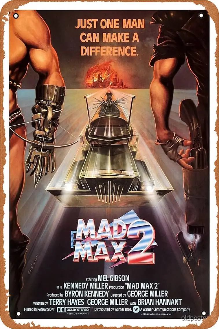 Metal Sign - Mad Max 2: The Road Tin Poster 12 X 8 Inches