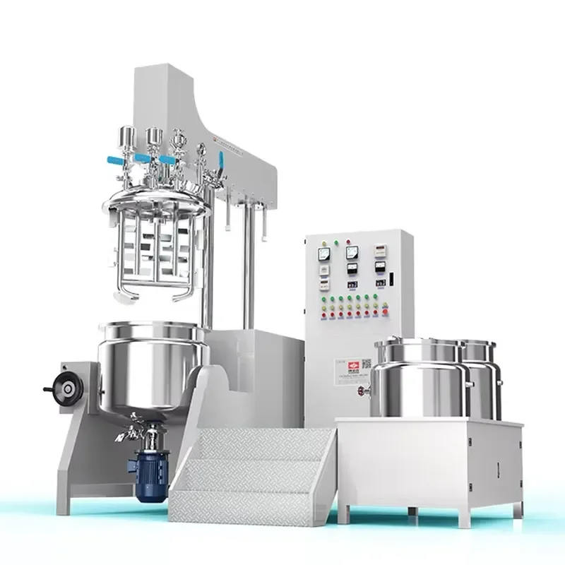 50L500L High Shear Vacuum Emulsifier Mixer for Cream Lotion Ointment Ketchup Butter Mayonnaise Shampoo Mixing