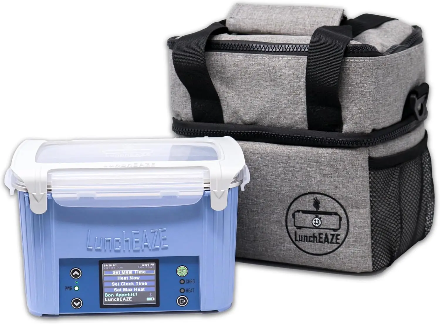 

Electric Lunch Box – Self-Heating, Cordless Battery Powered Food Warmer for Work Travel – 220°F Heat BPA Free