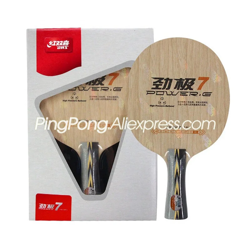 Original DHS POWER G PG 7 Table Tennis Blade 7 Ply Wood Loop Offensive Racket PG7 Speed Spin Ping Pong Bat Paddle