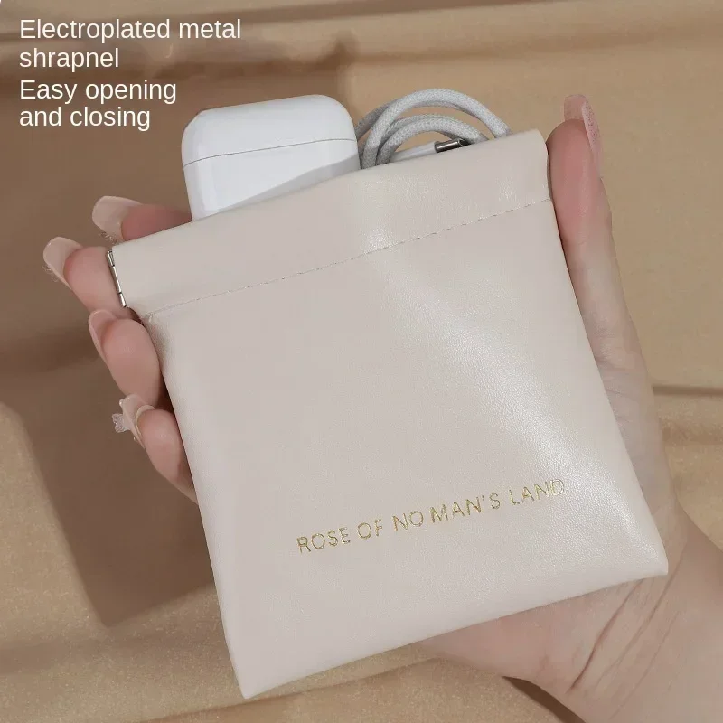 حقيبة تنظيم من البولي يوريثان بلون الحلوى - متعددة الوظائف لعملات مستحضرات التجميل والعملات المعدنية، وإكسسوارات السفر المدمجة البسيطة #2