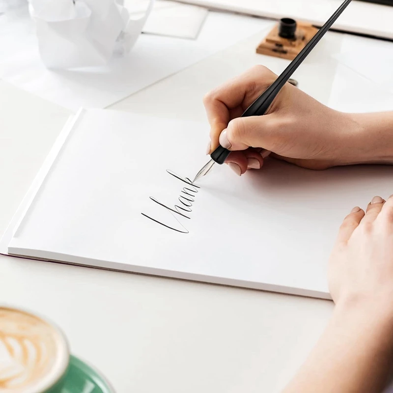 مجموعة أقلام غمس الخط المائل ، مجموعة المنقار الهزلي ، قلم كتابة السوائل ، حامل أقلام الرسم 2 في 1 مع 8 المرايل ، 10