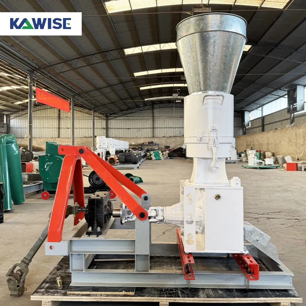 AIROW Dual Roller PTO Feed Pellet Machine for Livestock and Poultry Feed Making Using Corn Wheat Bran and Other Farm Materials