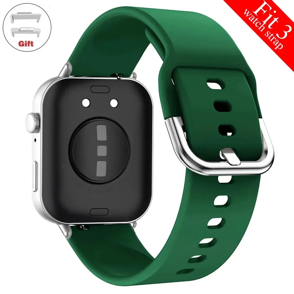 Silicone Band For Huawei Watch FIT 3 Strap Wrist watchband metal Buckle Sport bracelet fot huawei fit 2 fit3 correa Accessories