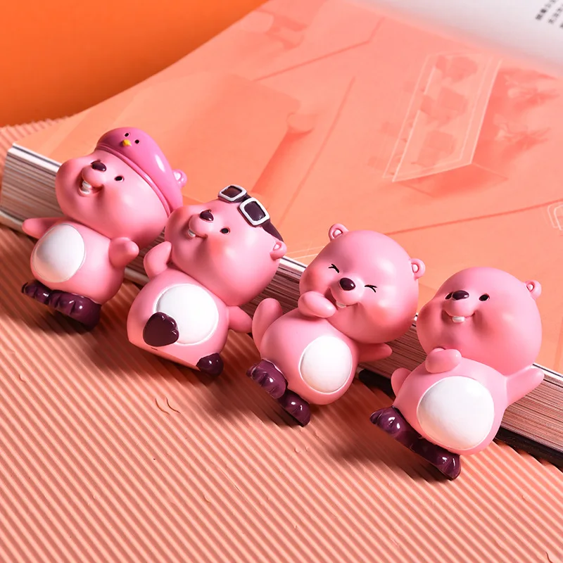 Pink Beaver Loopy Serie Blind Box Figurka dziecka Anime Peryferyjna zabawka Biurko Sypialnia Pokój dzienny Ozdoba Dekoracja Prezent