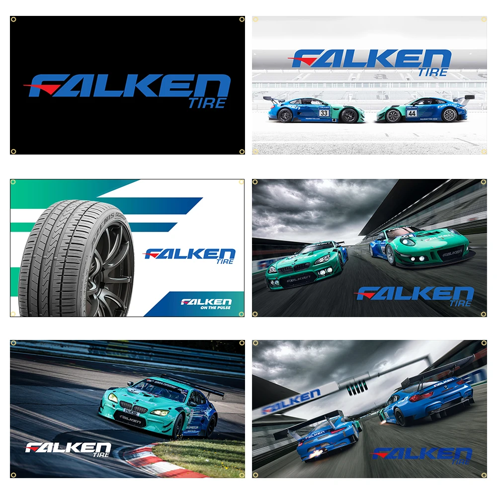 90x150cm Falkens Tire Flag Racing  Car Tyre Banner Decoration Tapestry FLAGCORE