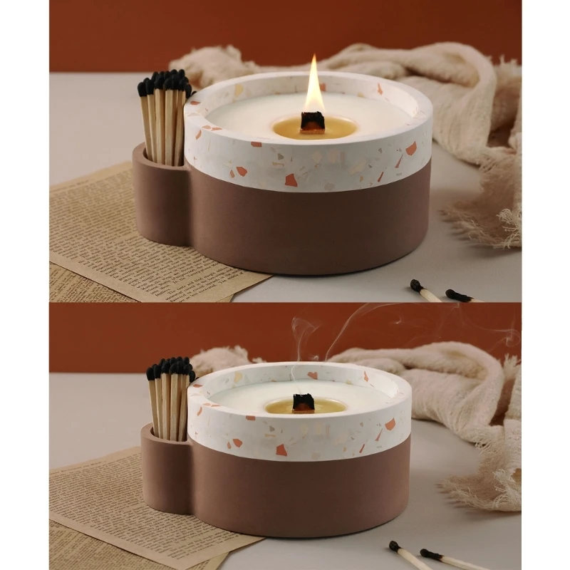 Round Mirror Holder Resin Molds Tray Silicone Molds for Resin Epoxy Casting Mold for DIY Candlestick Jewelry