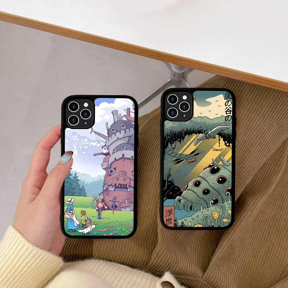 Classic Anime Ukiyo-e Phone Case Silicone PC+TPU For For IPhone 11 12 13 14 15 16 Plus Pro Max Cover