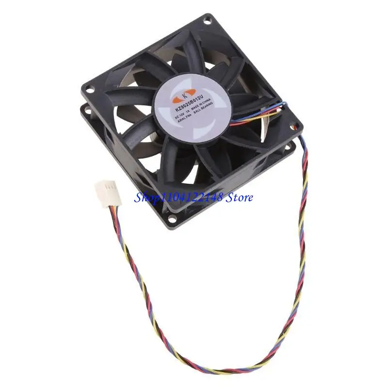 P9FA CPU Dual Ball Bearings 8x8x2.5cm 12V 1.00A Brushless Cooling Exhaust Fan view 5