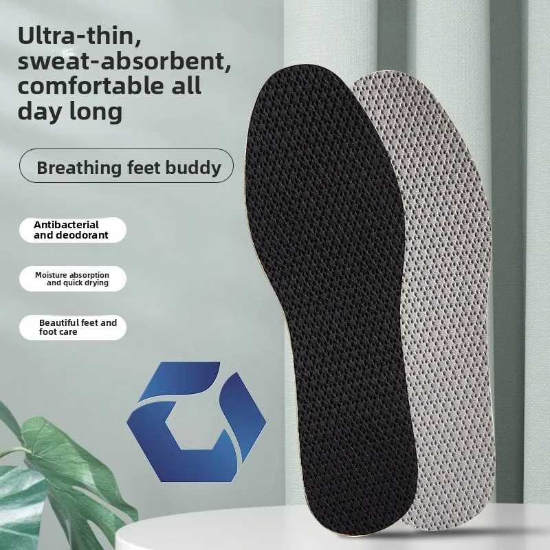 Plantillas de Verano Ultra Suaves Recortables, Transpirables, Absorbentes de Sudor, Desodorantes, para Uso Descalzo sin Calcetines, Cojín para Calzado Deportivo