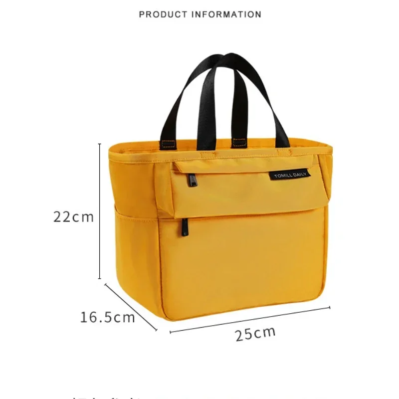 Insulated Bento Lunch Box Thermal Bag Large Capacity Food Zipper Storage Bags Container for Women Cooler Travel Picnic Handbags