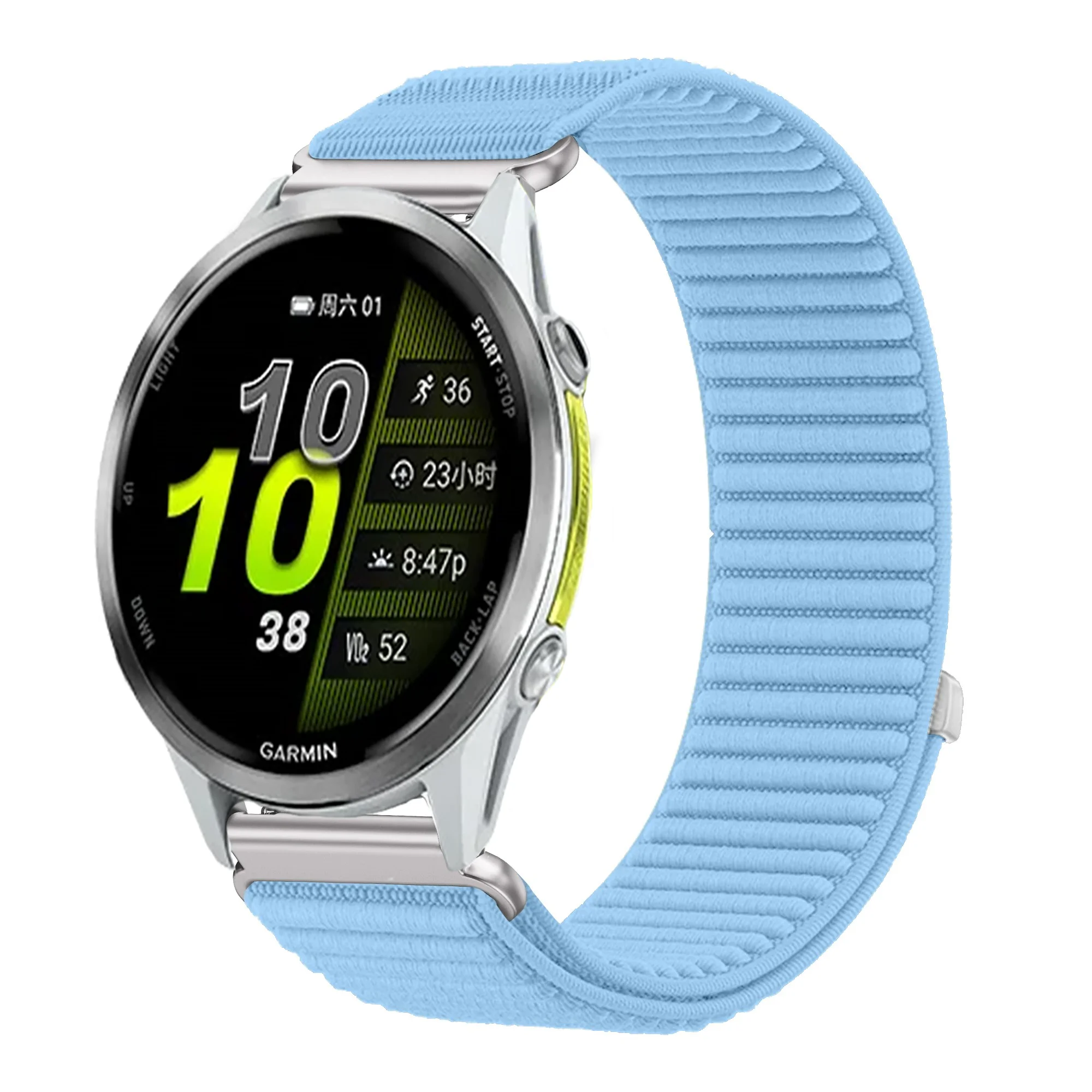 18 mm 20 mm 22 mm Nylonarmband für Garmin Forerunner 970 570 47/42 mm 965 265 165 55 Venu 4 45/41 mm Armband Garmin Active 6 5 Correa