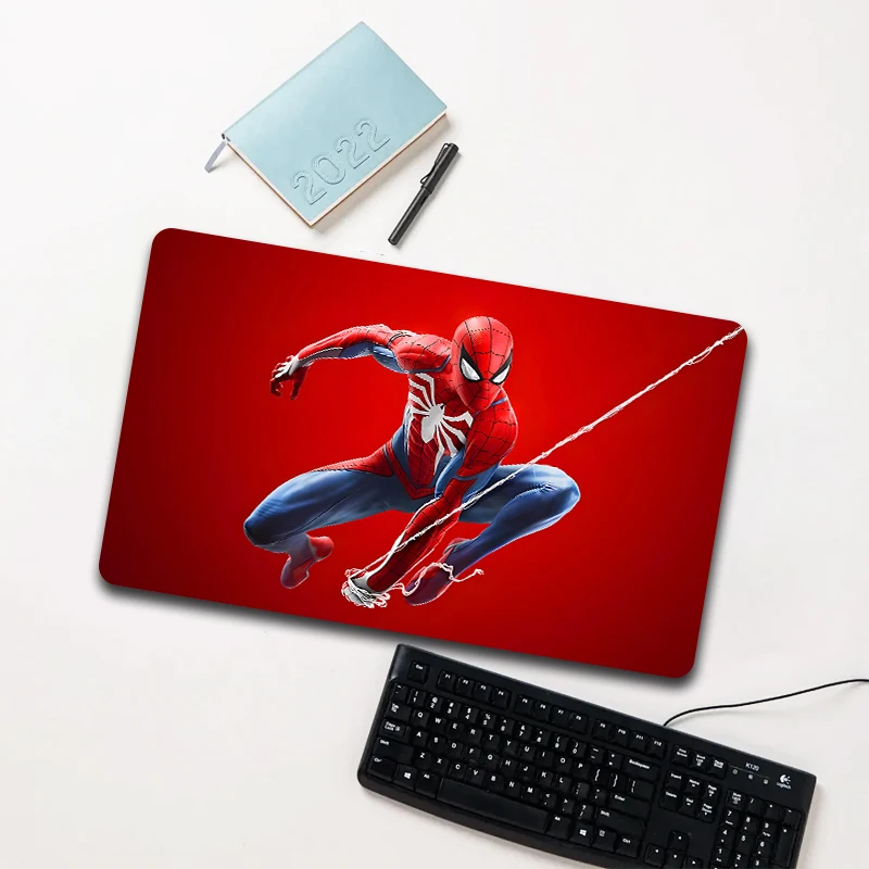 

Marvel Spider-Man Red Web Mouse Pad Large Non-slip Waterproof Desk Mat for Laptop Office