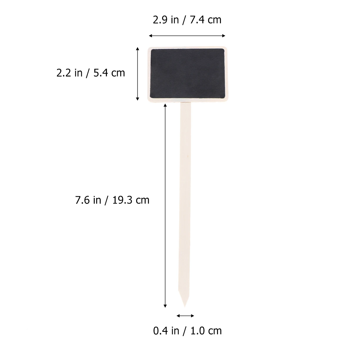 

20pcs Mini Chalkboard Picks Blackboard Sign Wooden Rural Decor Message Card DIY Projects Wedding Favors Christmas Party Home