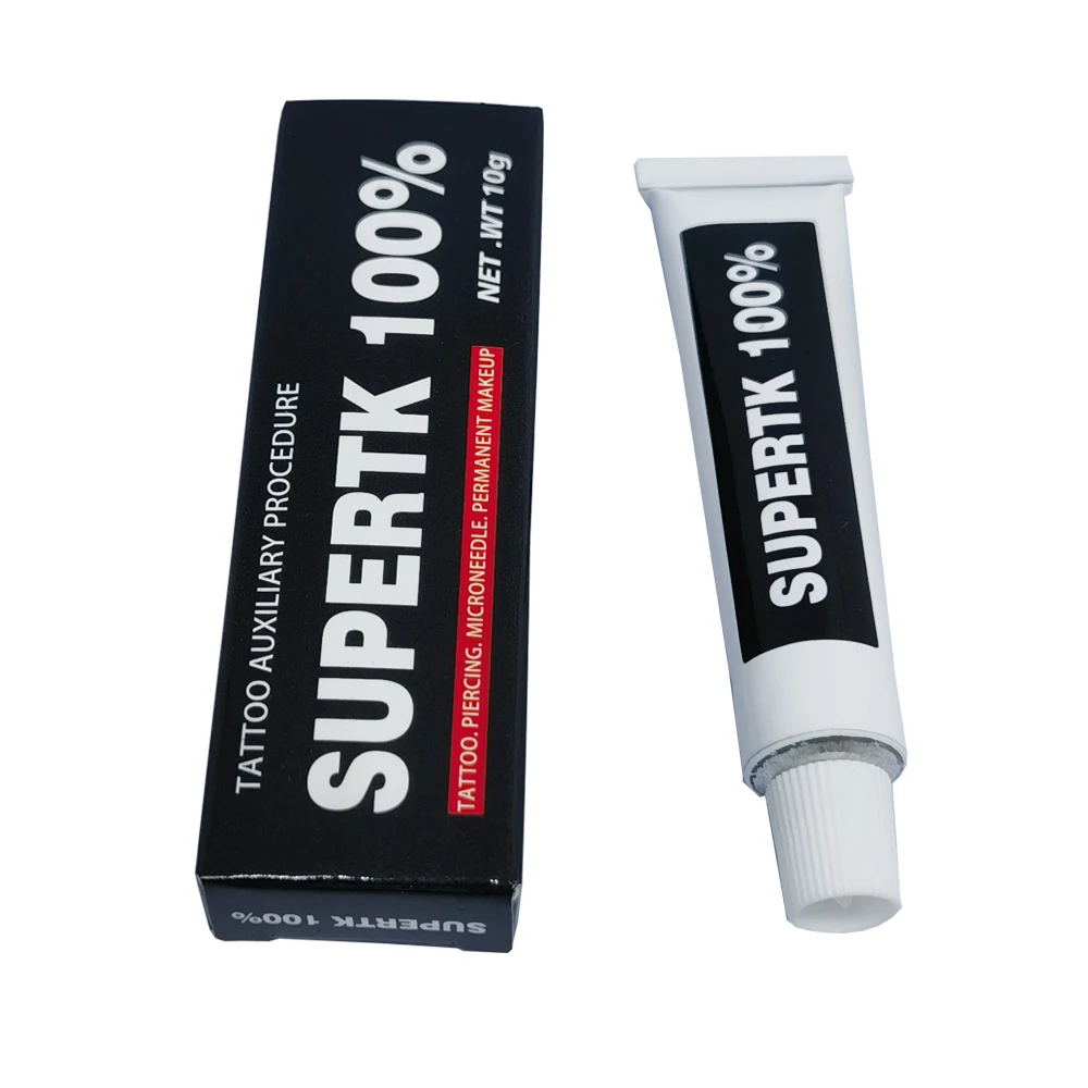 High Quality 100% Supertk Tattoo Cream Before Permanent Makeup Body Beauty Microblading Piercing Eyebrow Lips 10g