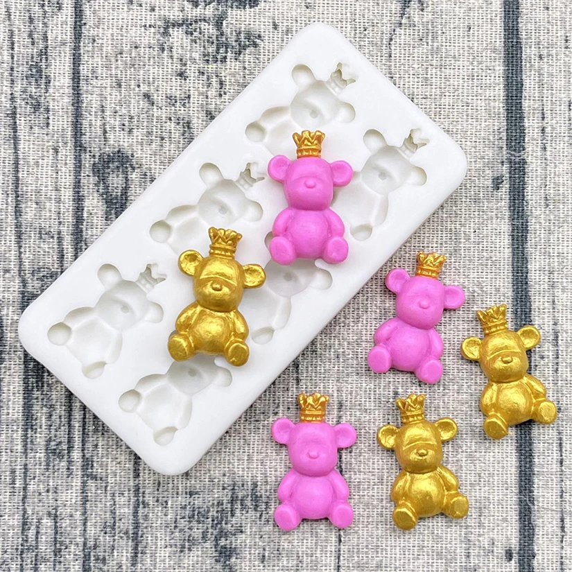 Bear Silicone Cake Baking Mold Sugarcraft Chocolate Cupcake Resin Tools Fondant Decorating Tools