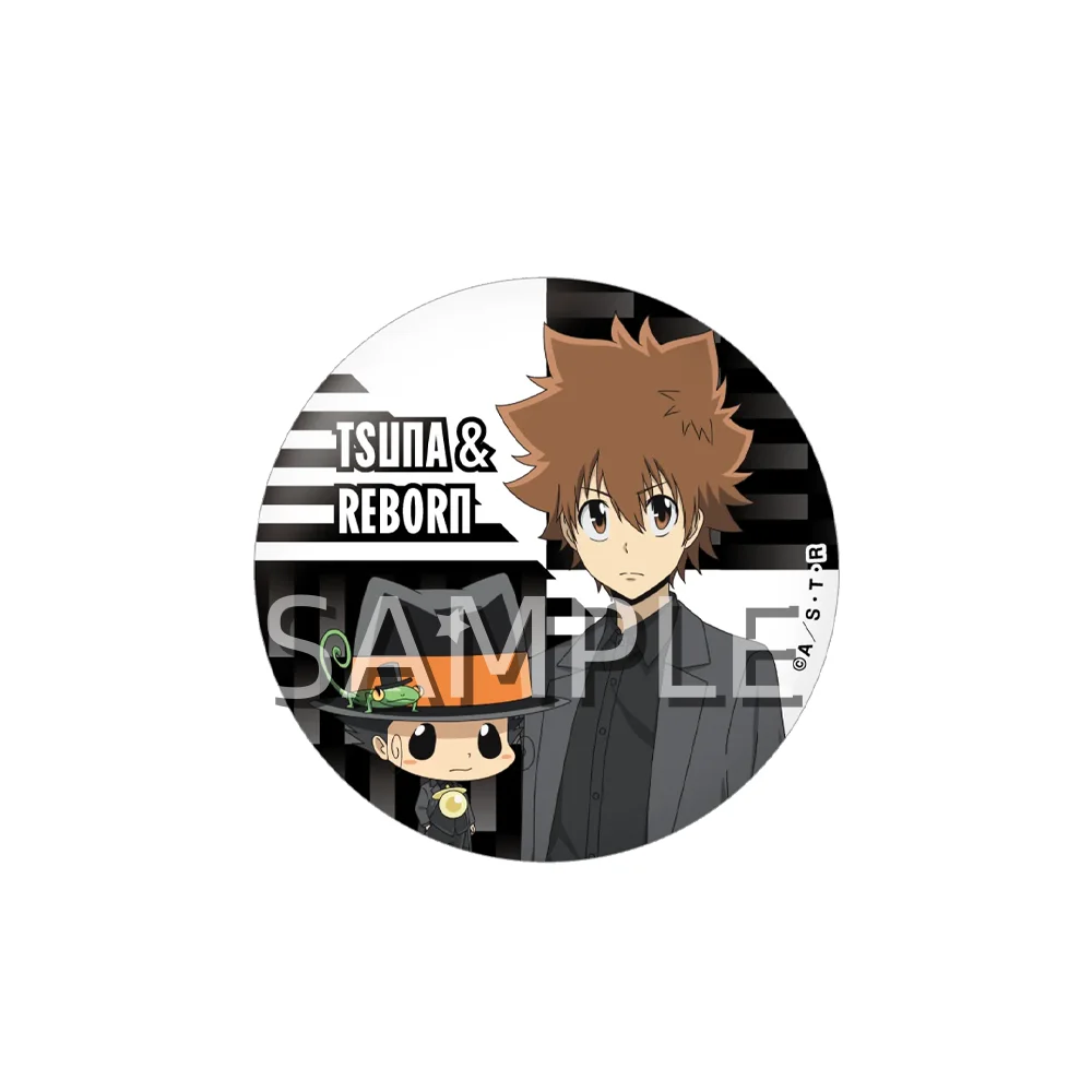 Katekyo Hitman REBORN! 6cm Badge Pin Tsuna Hibari Mukuro Gokudera Anime Brooch Collection Gift for Fans keychain