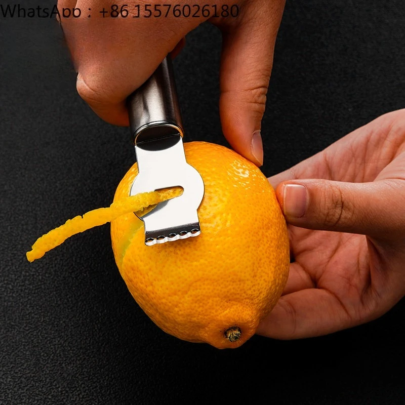 Stainless Steel Lemon Scraper Wire Planer Melon Fruit Knife Groove Knife Lemon Citrus Fruit and Vegetable Scraper