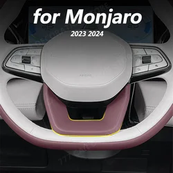 Car interior decoration accessories steering wheel DIY color change patch ABS for GEELY Monjaro 2023 2024