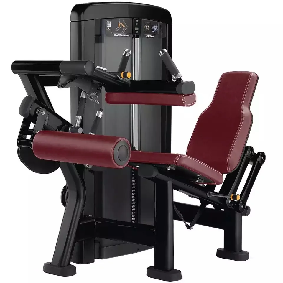 

2024commercial Gym Fitness Equipment Pin Loaded Selection Adjustable Seated Leg Curl for Body Building