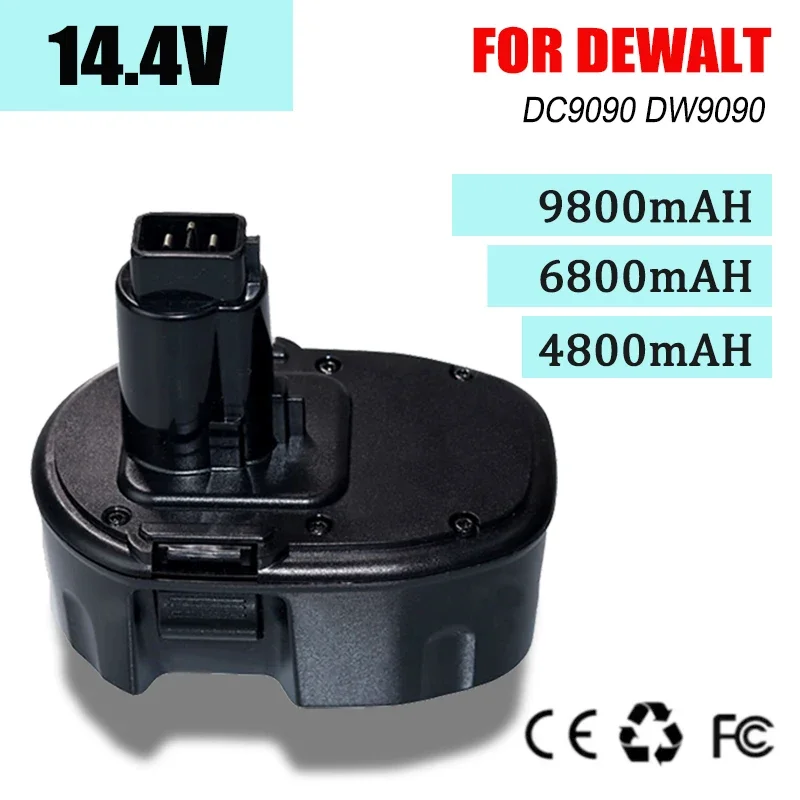 14.4V for Dewalt 4800mAh Replacement Battery for DC9091 DC9094 DW9091 DE9091 DE9092 14.4 Volt Cordless Power Tools Batteries