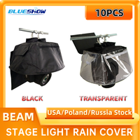 10PCS LED Beam Moving Head Rain Cover Led Par Light Use In Rain Snow Coat Waterproof Covers With Transparent Crystal