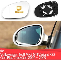 Left Right Side Mirror Glass Rear View Rearview Exterior  Angle for Volkswagen Golf 5 MK5 GTI Variant R32 Plus CrossGolf MK5