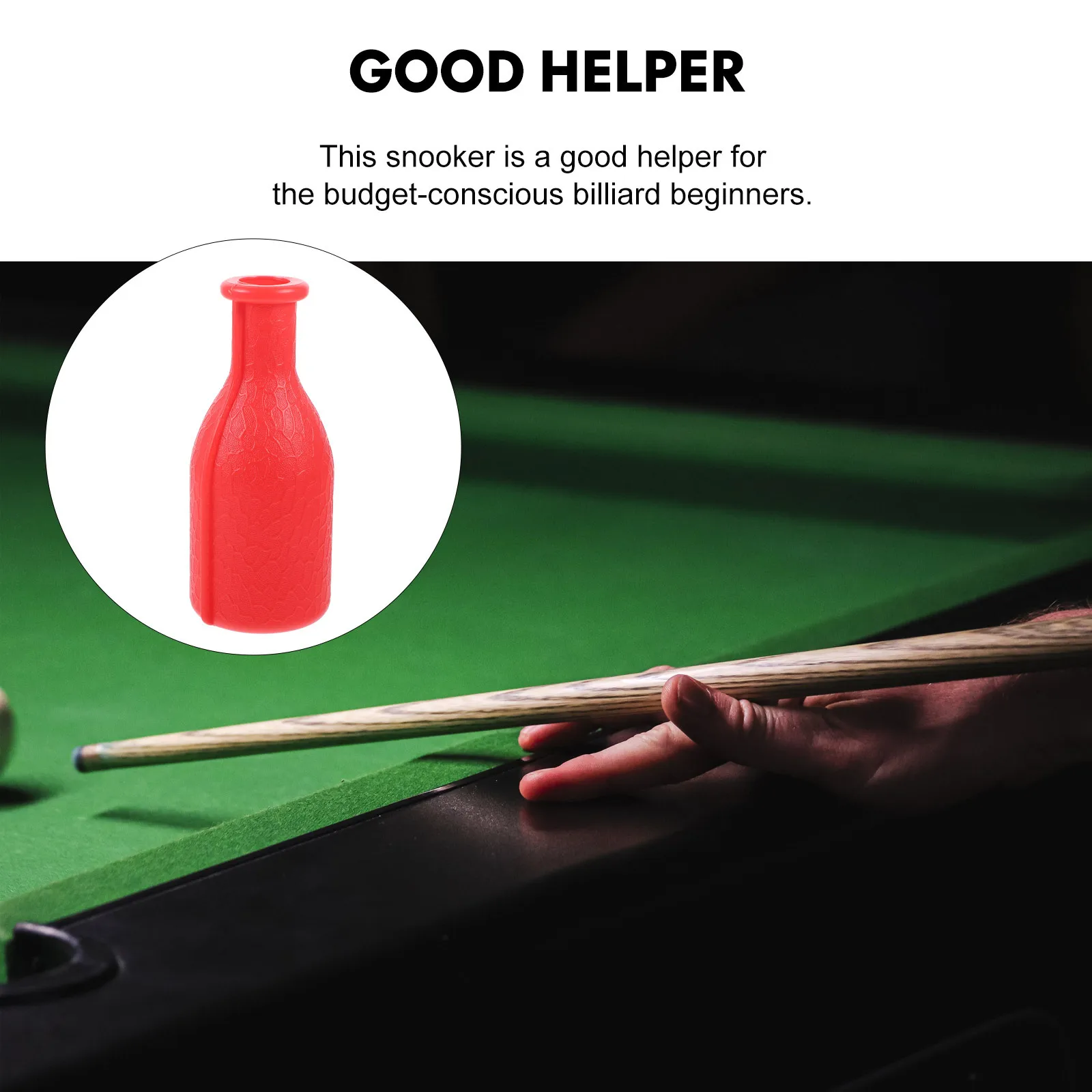 مجموعة واحدة من زجاجات البلياردو البلاستيكية المدمجة وخفيفة الوزن لدعامة السنوكر مثالية للاعبي البلياردو #4