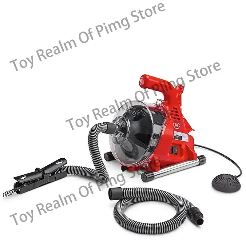 220V Electric Sewer Pipe Dredging Machine Toilet Kitchen 19-28MM  Cleaning   Dredger Drain Cleaner 120W NEW