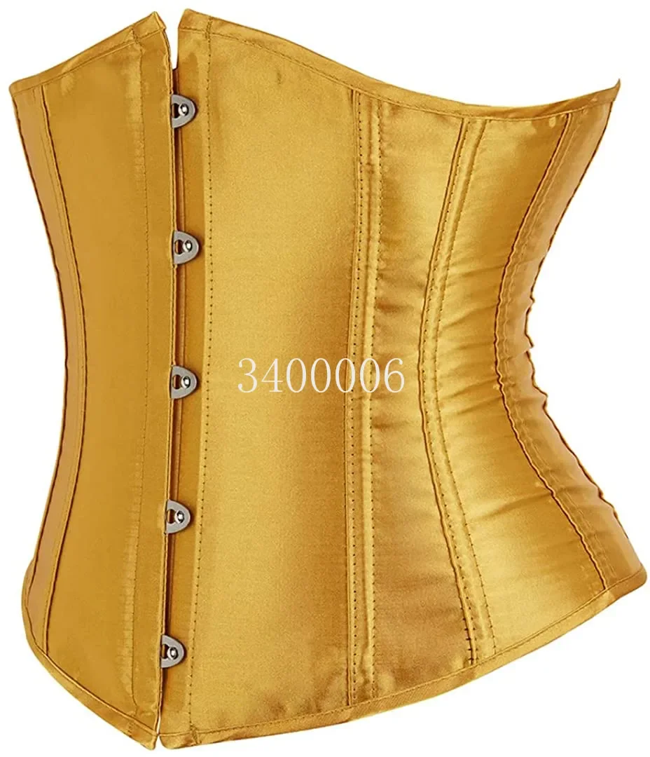 Corset Underbust Black Plus Size Sexy Women With Lacet Bodyshaper Costumes Cincher Ladies Burlesque Corselet Red Green Blue Pink