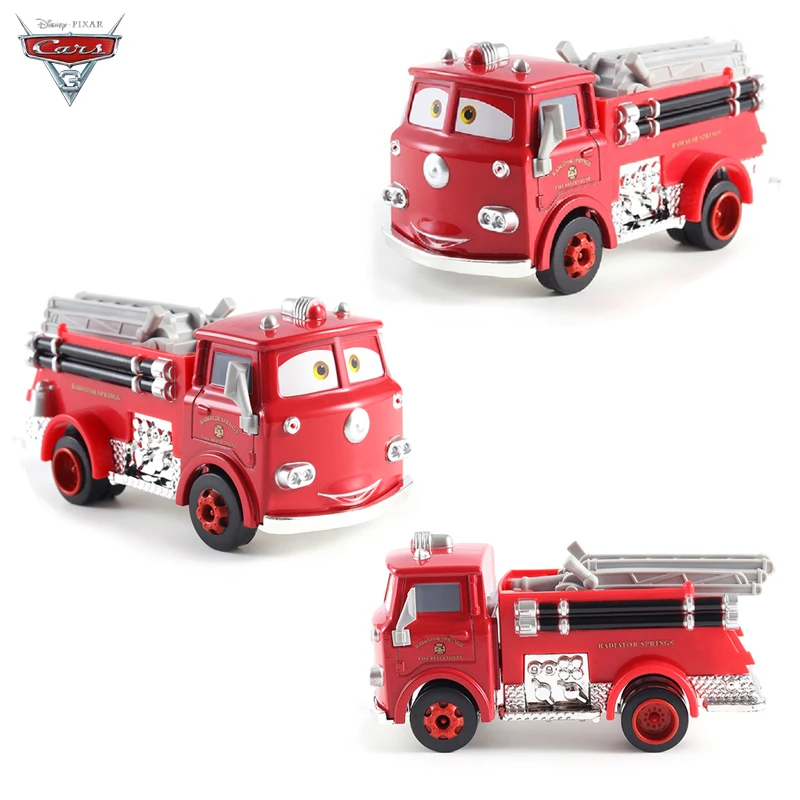 جديد ديزني بيكسار سيارة 2 لعب البرق ماكوين شاحنة مكافحة الحرائق جمع سيارة 1:55 دييكاست نموذج معدني سبيكة هدية للأطفال