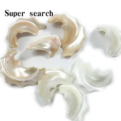 10 Pieces/pack Natural Pearl Shell Pendant Ear Wing Shape Small Pendant For Jewelry Making DIY Necklace Earrings Accessory