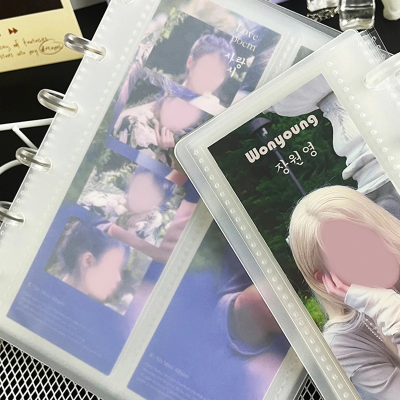 Photo Album For Idol Card Collection Binder Photocards Holder Mini Film Collect Book Life Four Cut Album Gift
