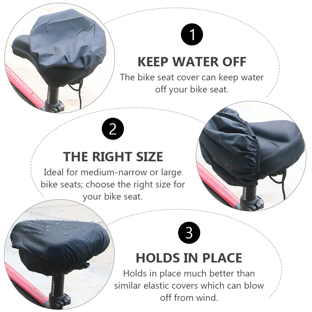 

5 Pcs Rain Cover Bicycle Waterproof Seat Saddle Bike for Travel Bicycles Covers